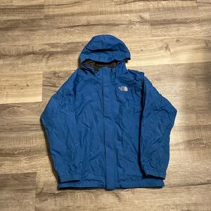The North Face Royal Blue Hooded Rain Shell